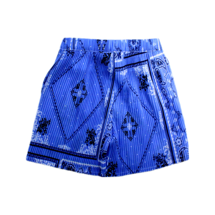A Blue Shorts from Pleatski in size 8Y for girl. (Back View)