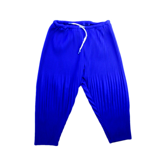 A Blue Casual Pants from Pleatski in size 8Y for girl. (Front View)