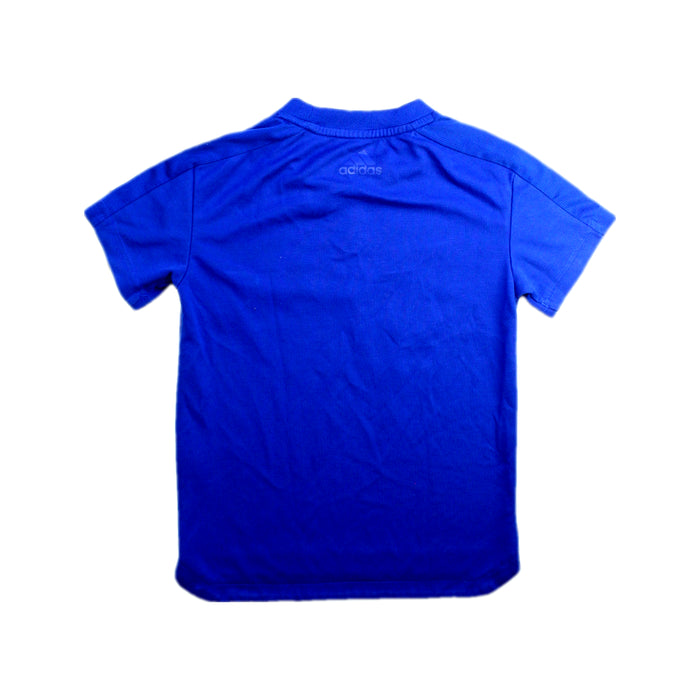 A Blue Short Sleeve T Shirts from Adidas in size 7Y for boy. (Back View)