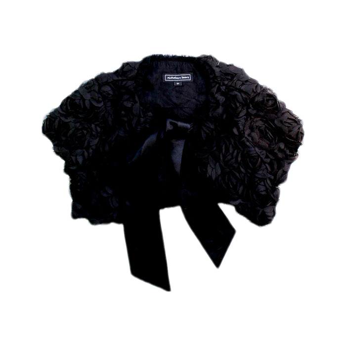 A Black Dress Up Vests from Nicholas & Bears in size 3T for girl. (Front View)