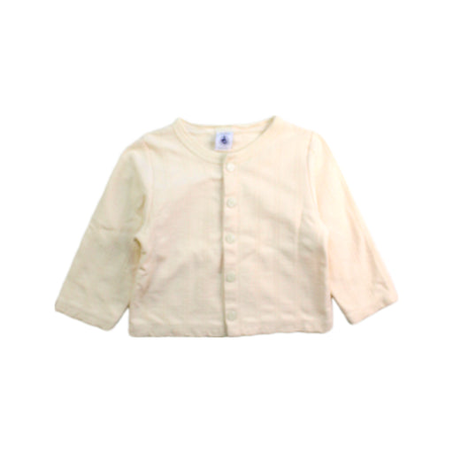 A Ivory Cardigans from Petit Bateau in size 12-18M for girl. (Front View)