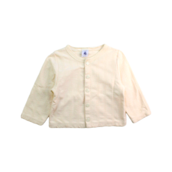 A Ivory Cardigans from Petit Bateau in size 12-18M for girl. (Front View)