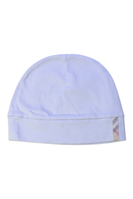 A Blue Beanies from Burberry in size 6-12M for neutral. (Front View)