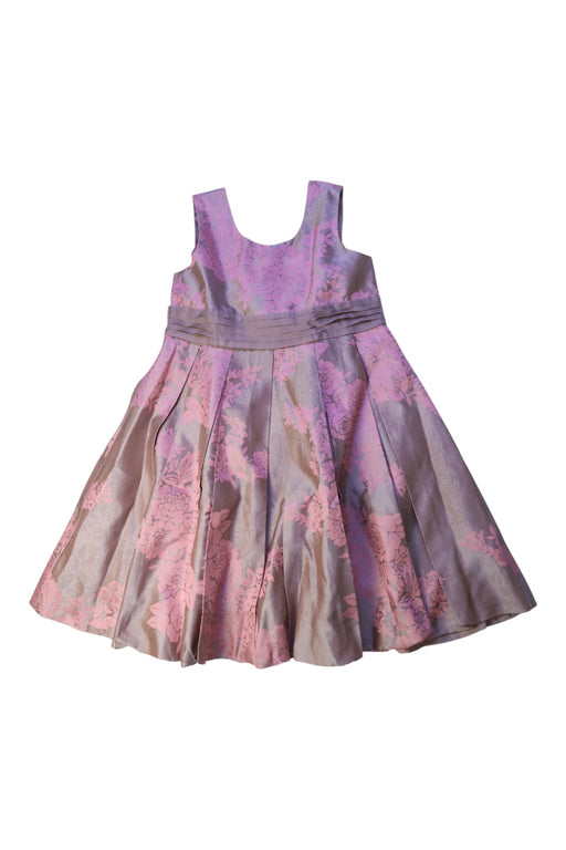 A Taupe Sleeveless Dresses from Monsoon in size 4T for girl. (Front View)