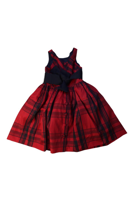 A Red Sleeveless Dresses from Polo Ralph Lauren in size 3T for girl. (Back View)