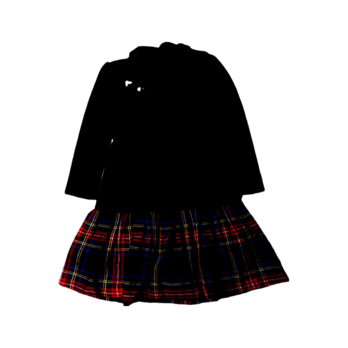 A Black Long Sleeve Dresses from Polo Ralph Lauren in size 6T for girl. (Back View)
