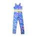 A Blue Active Pants from Stella McCartney in size 6T for girl. (Front View)