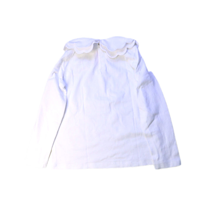 A White Long Sleeve Tops from Jacadi in size 6T for girl. (Back View)