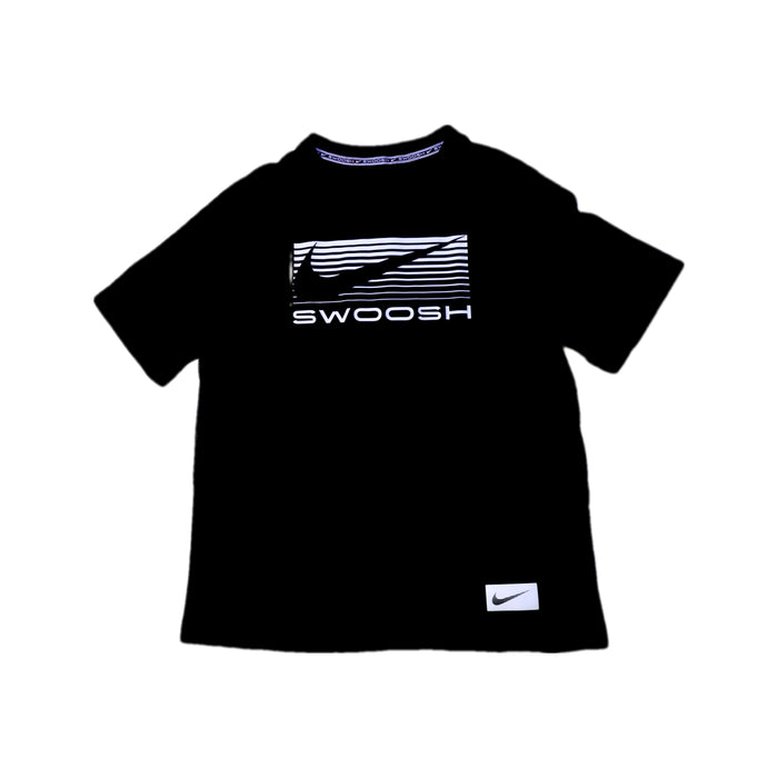 A Black Short Sleeve T Shirts from Nike in size 10Y for neutral. (Front View)