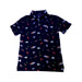 A Navy Short Sleeve Polos from Polo Ralph Lauren in size 10Y for boy. (Front View)