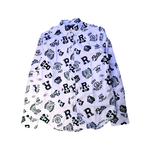 A White Long Sleeve Shirts from Polo Ralph Lauren in size 14Y for boy. (Front View)