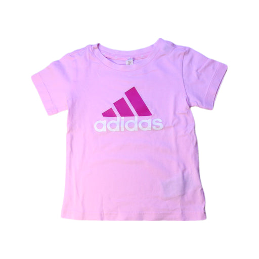 A Pink Short Sleeve T Shirts from Adidas in size 18-24M for girl. (Front View)