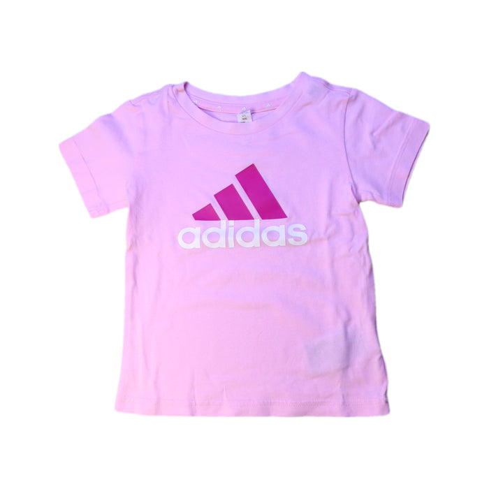 A Pink Short Sleeve T Shirts from Adidas in size 18-24M for girl. (Front View)