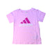 A Pink Short Sleeve T Shirts from Adidas in size 18-24M for girl. (Front View)