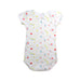 A White Short Sleeve Bodysuits from Petit Bateau in size 3-6M for girl. (Back View)