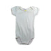 A White Short Sleeve Bodysuits from Petit Bateau in size 3-6M for girl. (Front View)