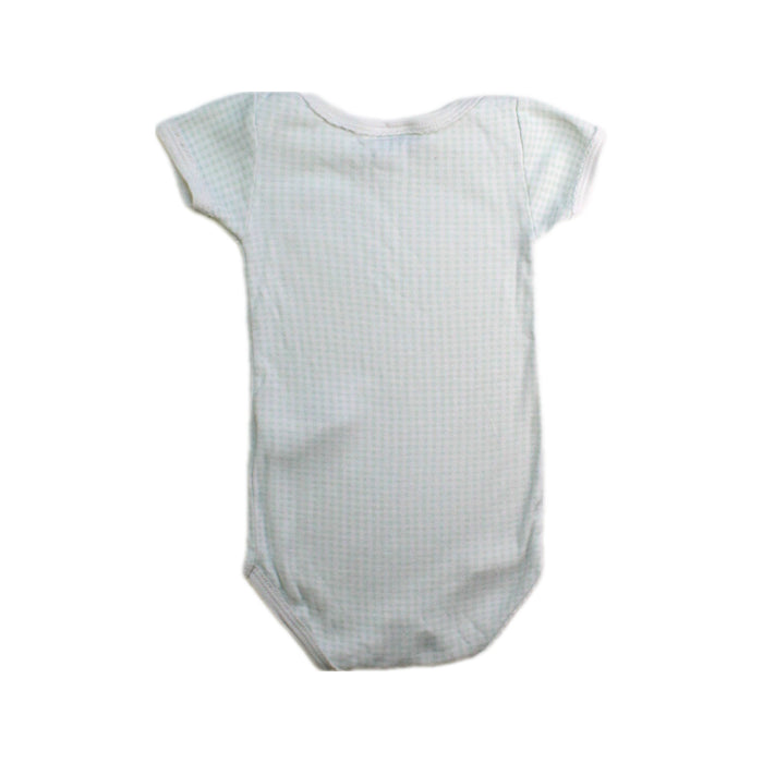 A White Short Sleeve Bodysuits from Petit Bateau in size 3-6M for girl. (Back View)