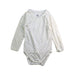 A White Long Sleeve Bodysuits from Petit Bateau in size 6-12M for neutral. (Front View)