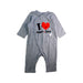A Grey Long Sleeve Rompers from Momonittu in size 0-3M for boy. (Front View)