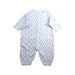 A White Onesies from Petit Bateau in size 0-3M for boy. (Back View)