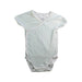 A White Short Sleeve Bodysuits from Petit Bateau in size 3-6M for neutral. (Front View)