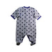 A Grey Onesies from Petit Bateau in size 0-3M for boy. (Back View)