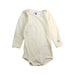 A Ivory Long Sleeve Bodysuits from Petit Bateau in size 6-12M for neutral. (Front View)