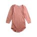 A Red Long Sleeve Bodysuits from Petit Bateau in size 6-12M for neutral. (Front View)