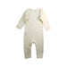 A Ivory Long Sleeve Jumpsuits from Petit Bateau in size 3-6M for neutral. (Back View)