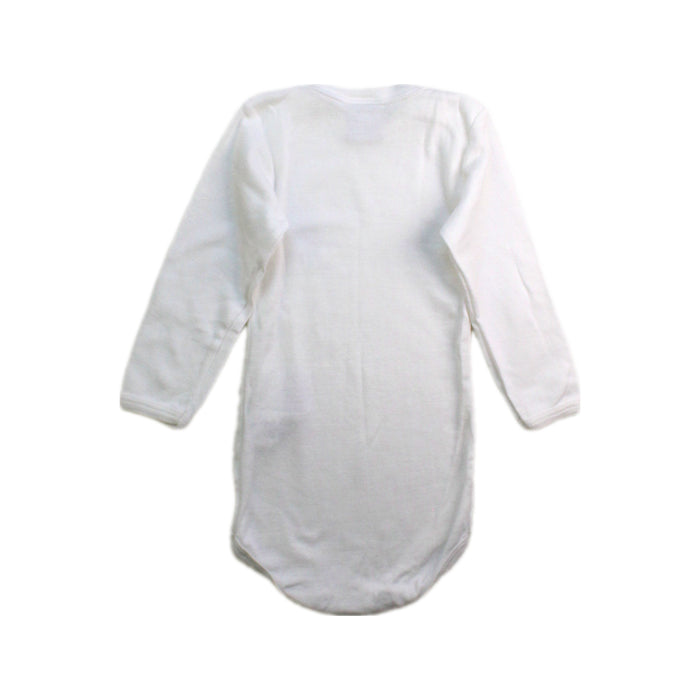 A White Long Sleeve Bodysuits from Petit Bateau in size 6-12M for neutral. (Back View)