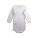 A White Long Sleeve Bodysuits from Petit Bateau in size 6-12M for neutral. (Back View)