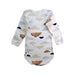 A White Long Sleeve Bodysuits from Petit Bateau in size 6-12M for boy. (Back View)