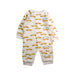 A White Long Sleeve Rompers from Emile et Ida in size 6-12M for boy. (Front View)