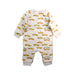 A White Long Sleeve Rompers from Emile et Ida in size 6-12M for boy. (Back View)