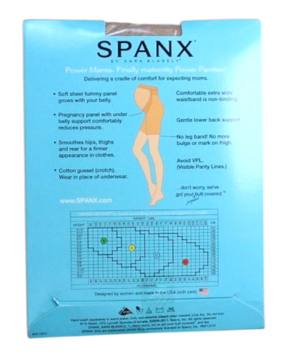 A Blue Maternity Support from Spanx in size Maternity-XS for maternity. (Back View)