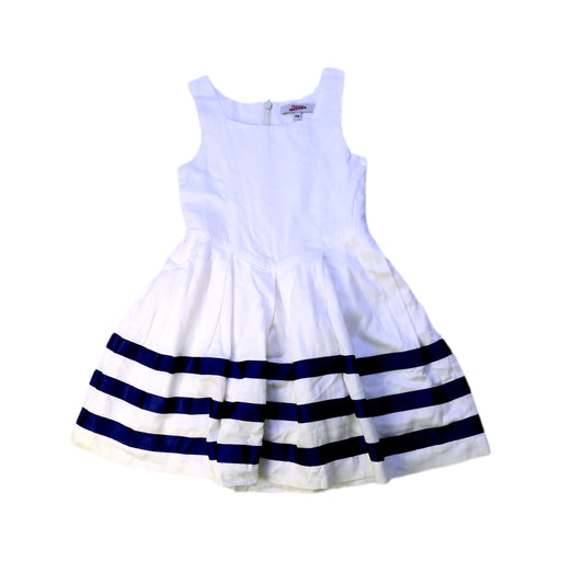 A White Sleeveless Dresses from Junior Gaultier in size 4T for girl. (Front View)