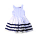 A White Sleeveless Dresses from Junior Gaultier in size 4T for girl. (Front View)
