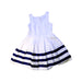 A White Sleeveless Dresses from Junior Gaultier in size 4T for girl. (Back View)