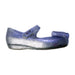 A Silver Flats from Mini Melissa in size 4T for girl. (Front View)