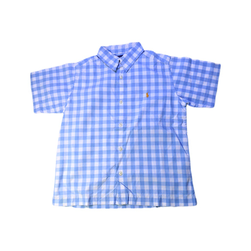 A Blue Short Sleeve Shirts from Polo Ralph Lauren in size 7Y for boy. (Front View)