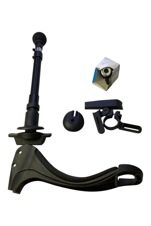 A Black Scooters Rollerblades & Skateboards from Micro in size O/S for neutral. (Front View)
