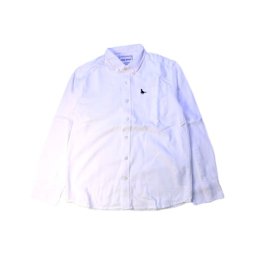 A White Long Sleeve Shirts from Jack Wills in size 8Y for boy. (Front View)