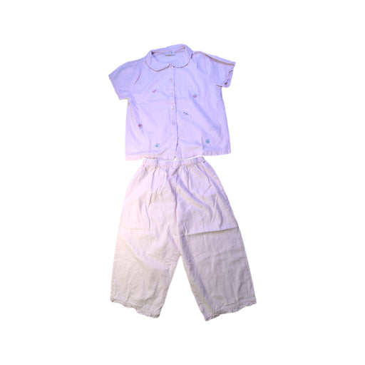 A White Pants Sets from The Little White Company in size 9Y for girl. (Front View)