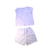 A White Shorts Sets from The Little White Company in size 9Y for girl. (Front View)
