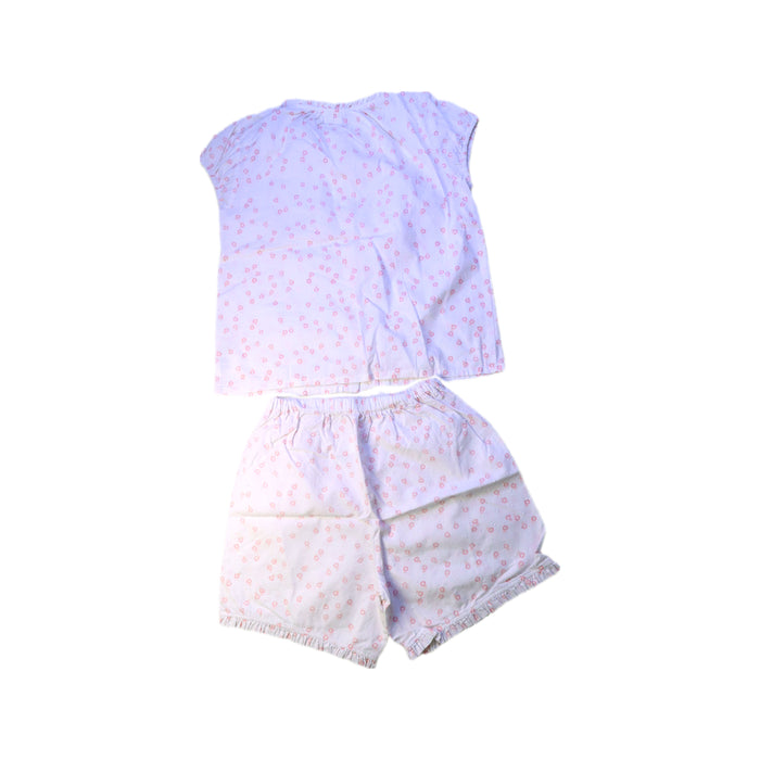 A White Shorts Sets from The Little White Company in size 9Y for girl. (Back View)