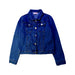 A Blue Lightweight Jackets from Lipsy London in size 12Y for girl. (Front View)