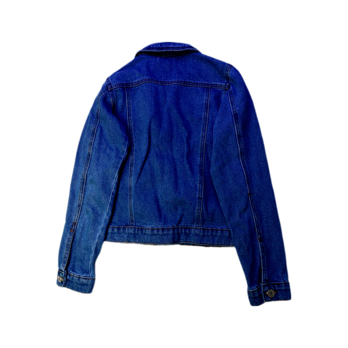 A Blue Lightweight Jackets from Lipsy London in size 12Y for girl. (Back View)