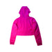 A Pink Hooded Sweatshirts from Adidas in size 11Y for girl. (Back View)