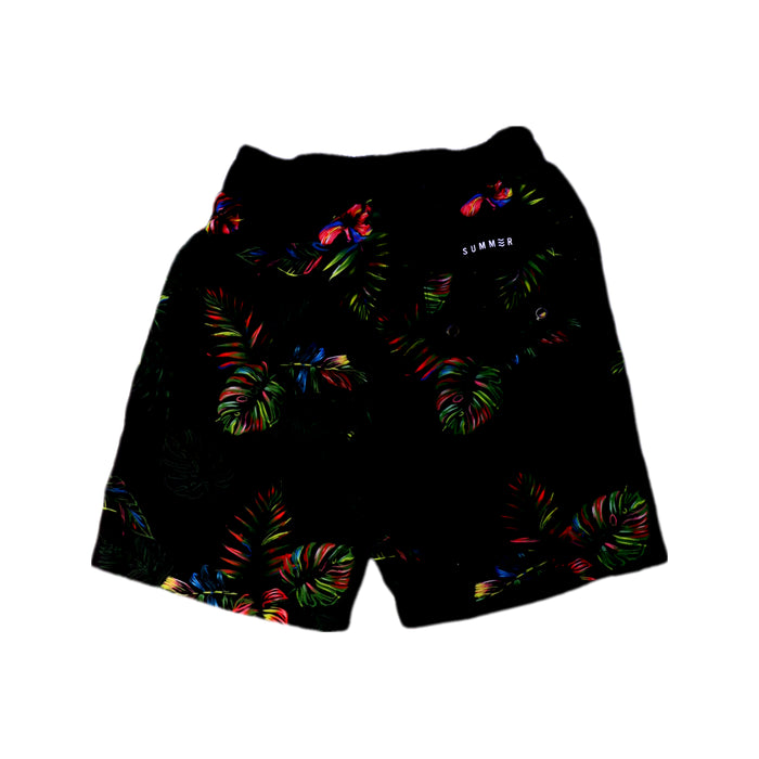 A Black Shorts from Nukutavake in size 10Y for boy. (Back View)