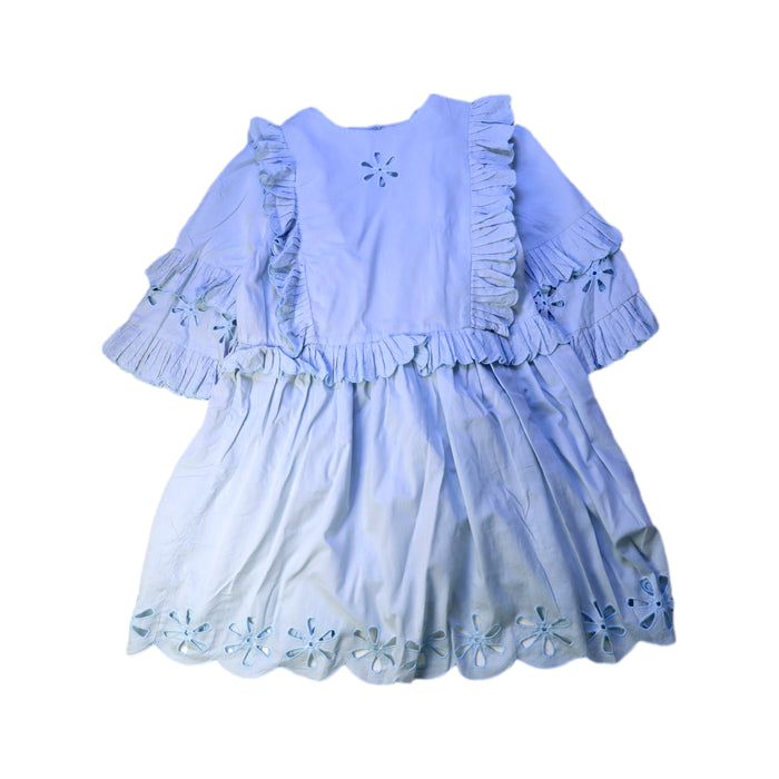 A Blue Long Sleeve Dresses from Stella McCartney in size 8Y for girl. (Front View)